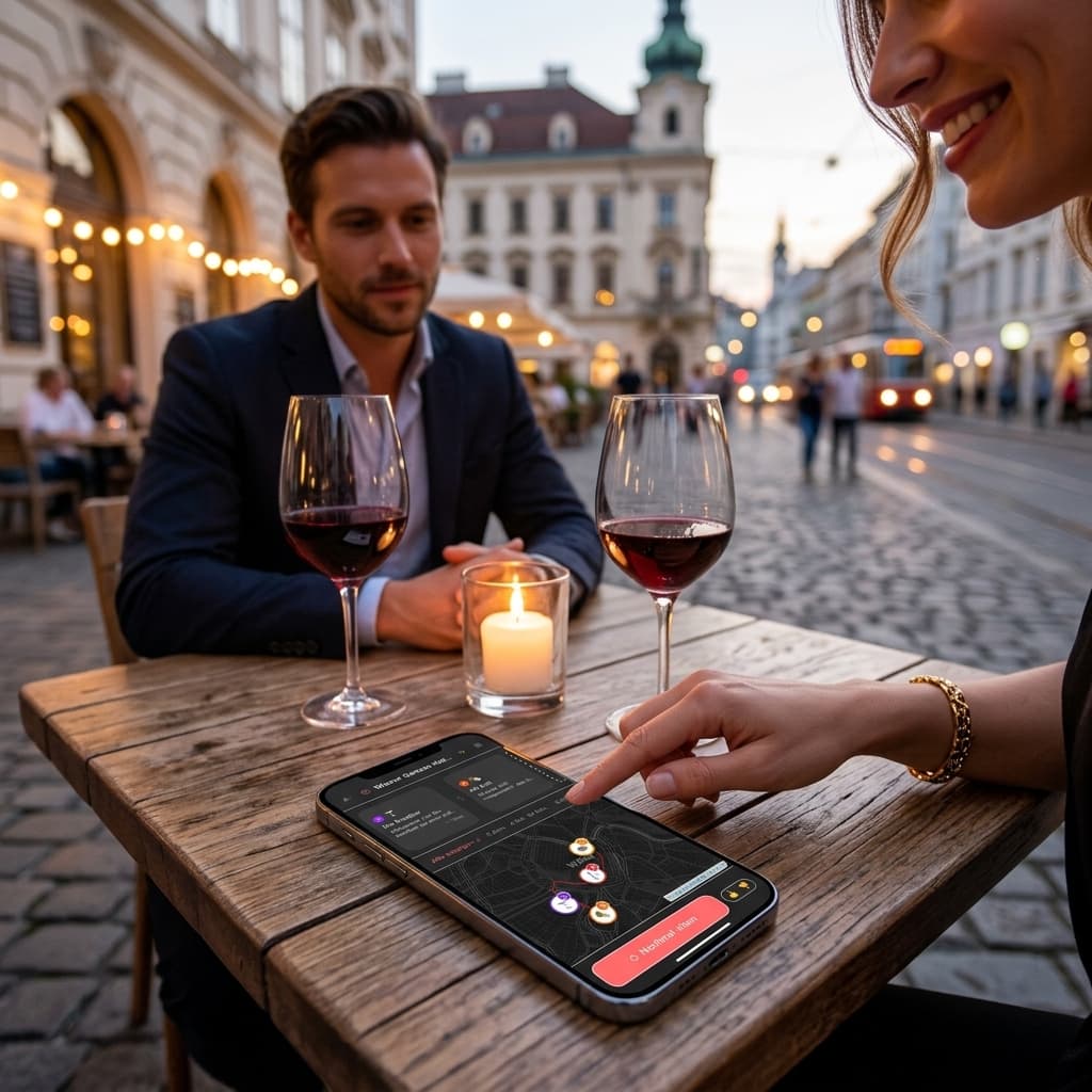 GustoVibe App beim Dinner Date