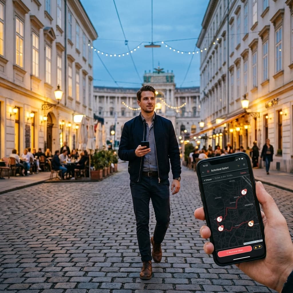 GustoVibe App in der Stadt